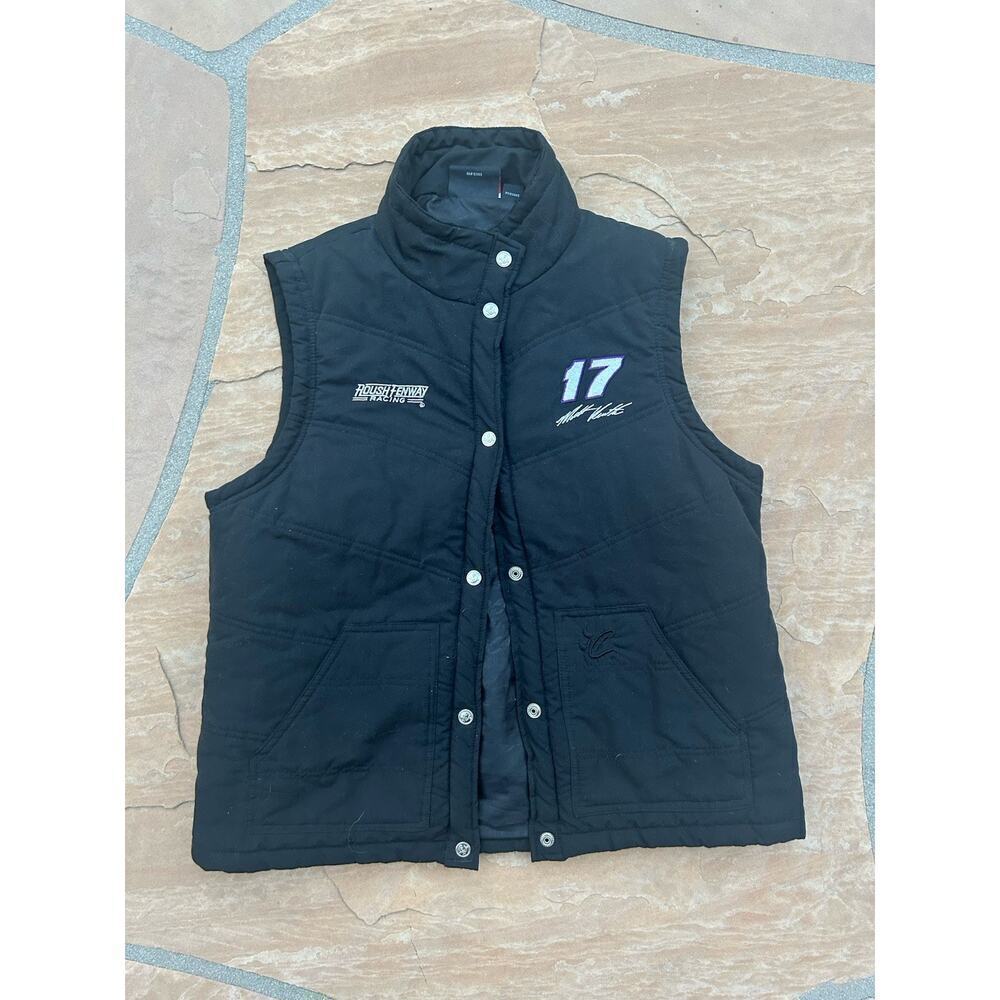 Chase Authentic Vest M Black Mens Snap #17 Matt Kenseth NASCAR Racing